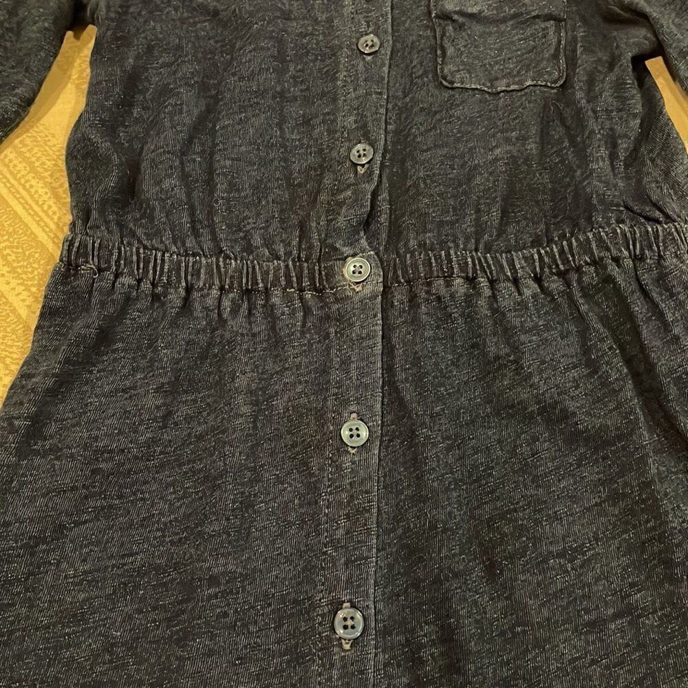 Splendid Girls Navy Blue Collared Dress - Picture 4 of 7